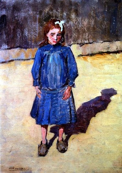De blauwe jurk door Joseph Milner Kite