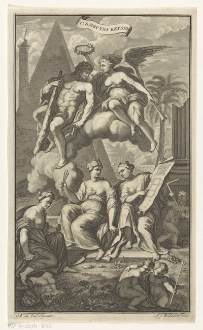 Hercules gekroond door Victoria door Joseph Mulder