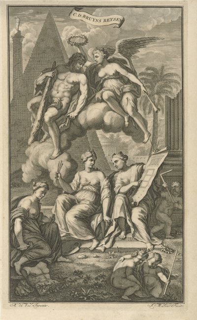 Hercules gekroond door Victoria door Joseph Mulder
