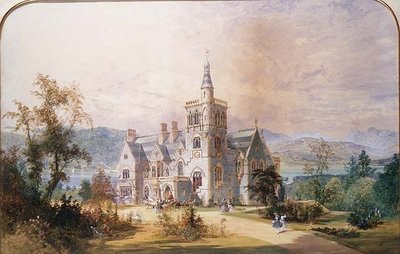 Een Schots baronale landhuis door Joseph Nash