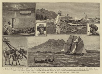 Een Opmetingscruise onder de Salomonseilanden door Joseph Nash