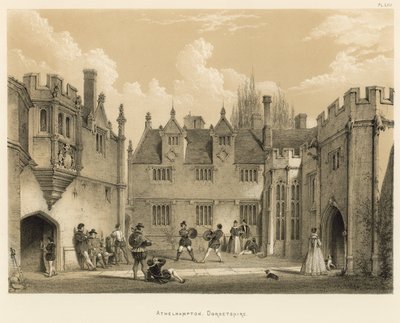 Athelhampton, Dorset door Joseph Nash