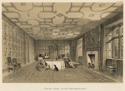 Eetkamer, Levens, Westmoreland door Joseph Nash