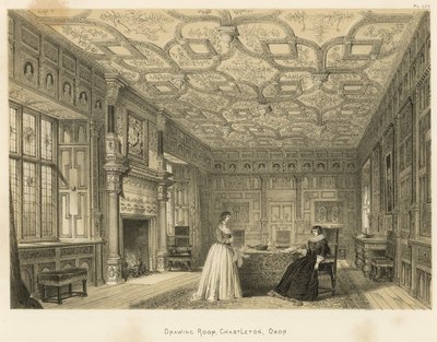 Salon, Chastleton, Oxon door Joseph Nash