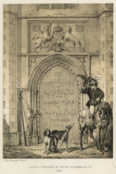 East Barsham, Norfolk door Joseph Nash