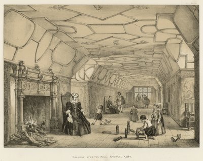 Galerij boven de hal, Knowle, Kent door Joseph Nash
