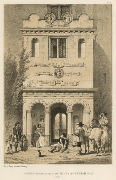Portiek, Cranbourne, Dorset door Joseph Nash