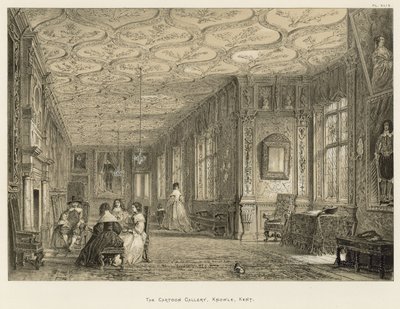 De Cartoon Galerij, Knowle, Kent door Joseph Nash