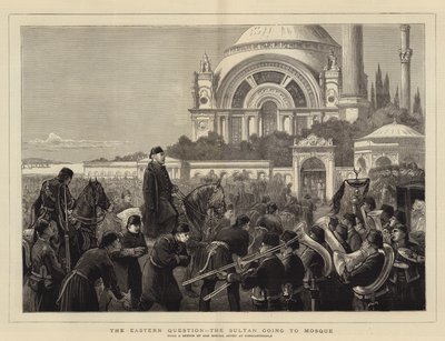 De Oosterse Kwestie, de Sultan gaat naar de Moskee door Joseph Nash
