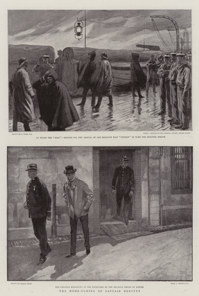 De thuiskomst van kapitein Dreyfus door Joseph Nash