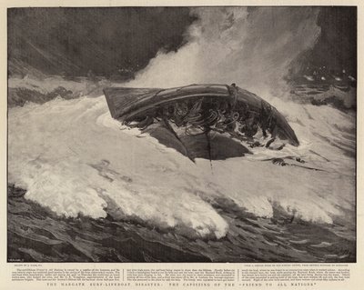 De Ramp van de Margate Reddingsboot, het Kapseizen van de Vriend van Alle Naties door Joseph Nash