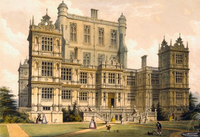 Wollaton Hall, Nottinghamshire, 1600, illustratie uit 