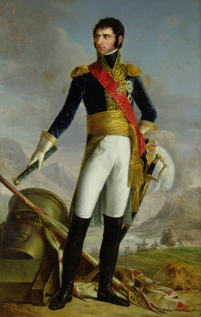 Portret van Charles Jean Baptiste Bernadotte door Joseph Nicolas Jouy