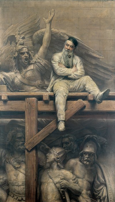 François Rude Werkend aan de Arc de Triomphe, 1893 door Joseph Noel Sylvestre