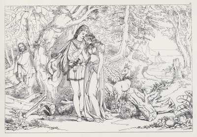Shakespeares De Storm, Acte III, Scene 1 door Joseph Noel after Paton
