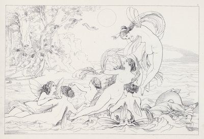 Shakespeares De Storm, Acte I, Scene 2 door Joseph Noel after Paton