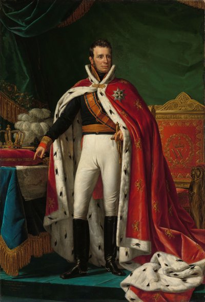 Portret van Willem I, koning der Nederlanden door Joseph Paelinck