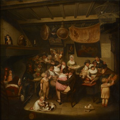 Eccles Wakes: Interieur van een kroeg door Joseph Parry