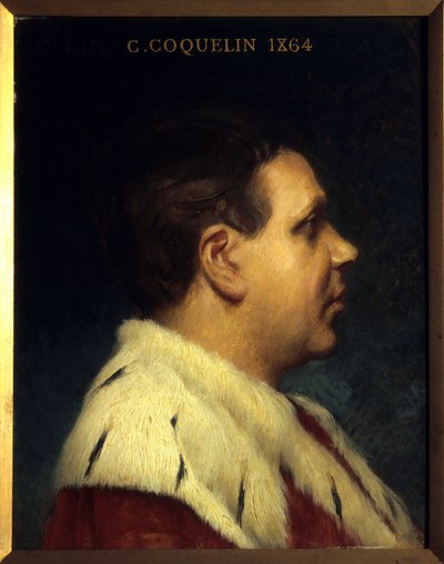 Portret van Constant Poppy (1841-1904). Schilderij door Joseph Paul Blanc (1846-1904) door Joseph Paul Blanc