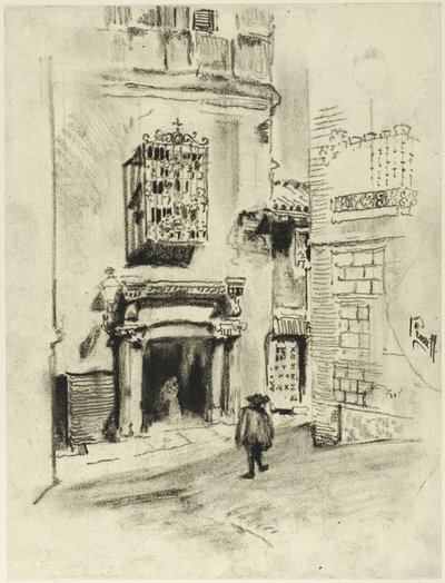 Een Deur, Toledo door Joseph Pennell
