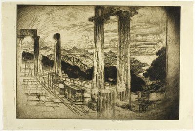 Aegina door Joseph Pennell