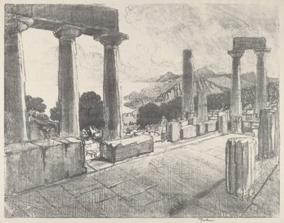 Aegina, Het Zwarte Woud door Joseph Pennell