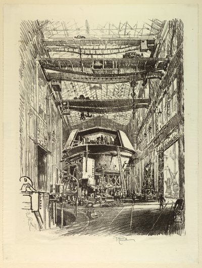 De grote toren bouwen door Joseph Pennell