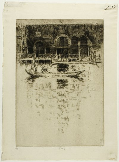 Byzantijns paleis, Venetië door Joseph Pennell