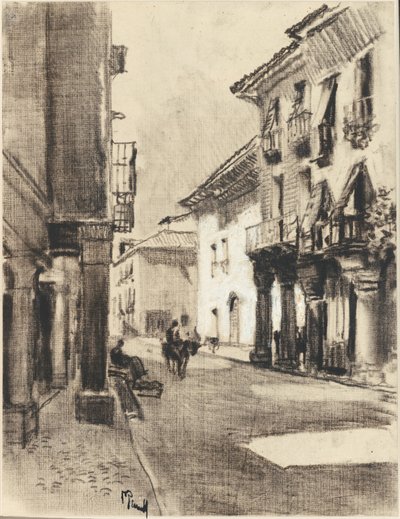 Calle Mayor Alcalá door Joseph Pennell