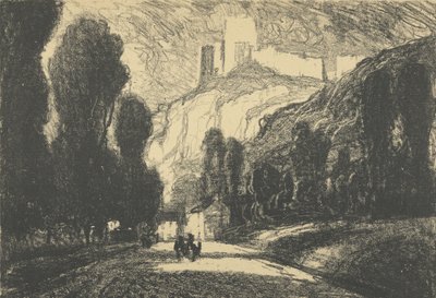 Château Gaillard door Joseph Pennell