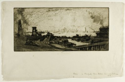 Kolenwerven, Staten Island, nr. II door Joseph Pennell