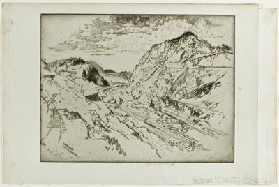 Culebra Cut, Panama door Joseph Pennell