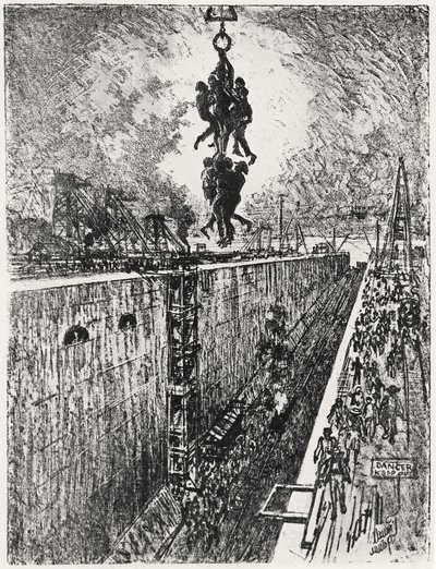 Einde van de dag: Gatun Lock, plaat VII uit 