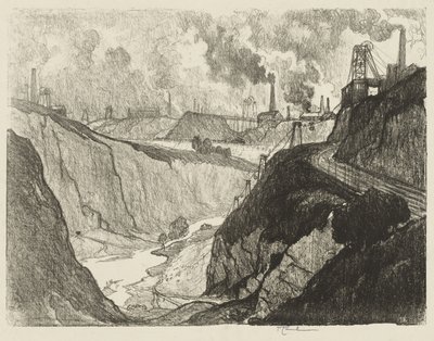 Engels Oorlogswerk: De IJzermijn door Joseph Pennell
