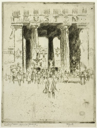 Euston door Joseph Pennell