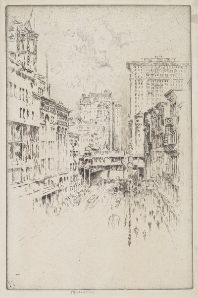 Tweeënveertigste Straat door Joseph Pennell