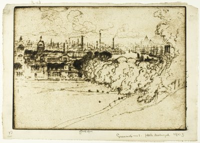 Greenwich Park, No. 1 door Joseph Pennell