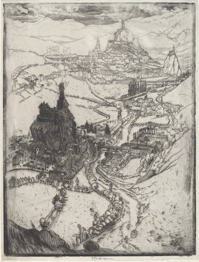 Le Puy door Joseph Pennell