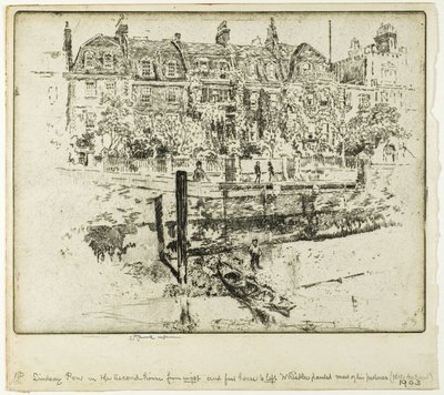 Lindsay Row, Chelsea door Joseph Pennell