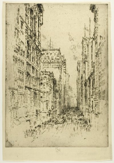 Lower Broadway door Joseph Pennell