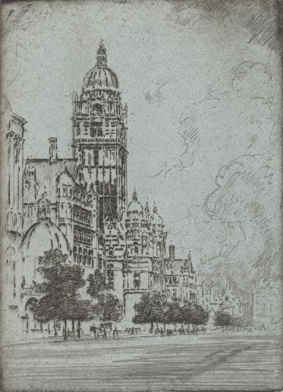 Magnifiek Kensington, 1904 door Joseph Pennell