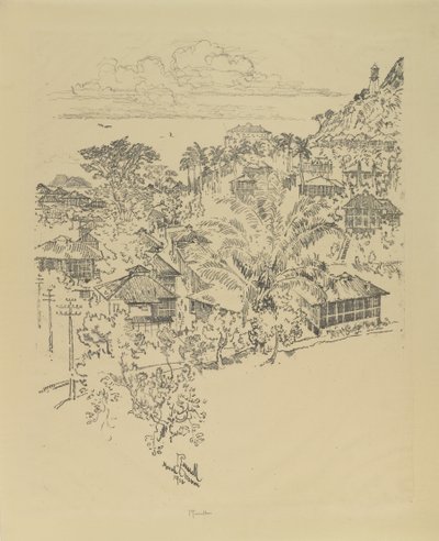 Officiële Ancon. Administratiegebouwen, 1912 door Joseph Pennell