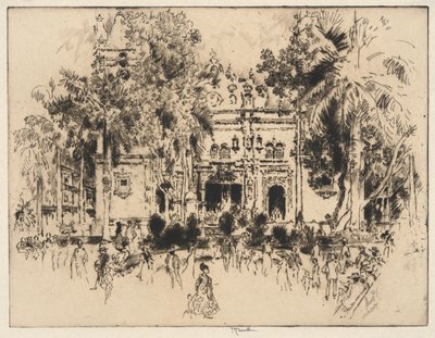 Oude kathedraal door Joseph Pennell