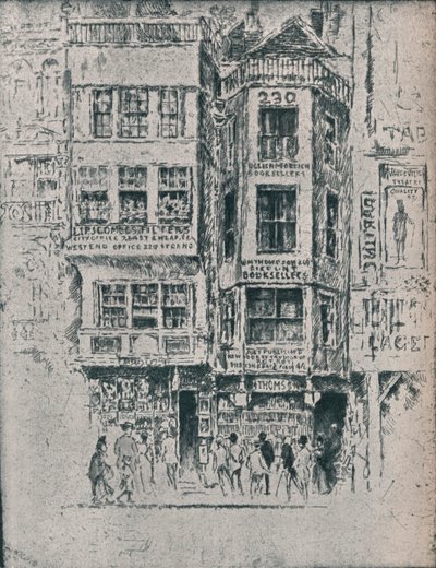 Oude Strandwinkels, ca. 1900, 1906-7 door Joseph Pennell