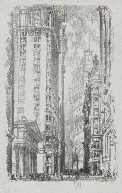 Pine Street, #6 in Iconophile Club Collection door Joseph Pennell