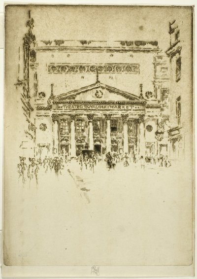 Royal Haymarket Theatre door Joseph Pennell