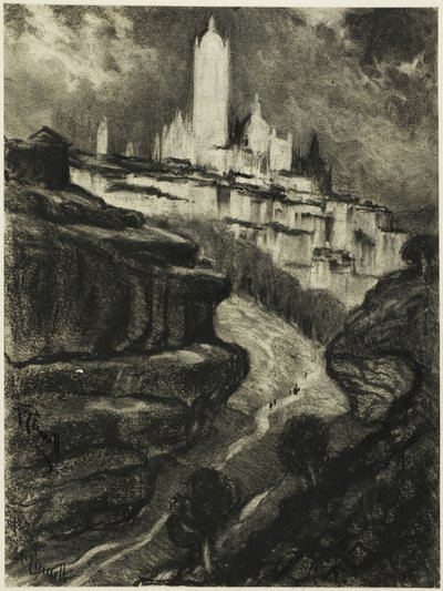 Segovia door Joseph Pennell