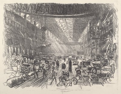 Schellenfabriek, nr. I door Joseph Pennell