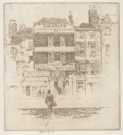Poort van St. Bartholomeus door Joseph Pennell