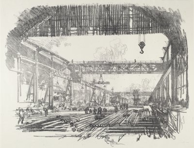 Stalen Staven voor Granaten, 1916 door Joseph Pennell